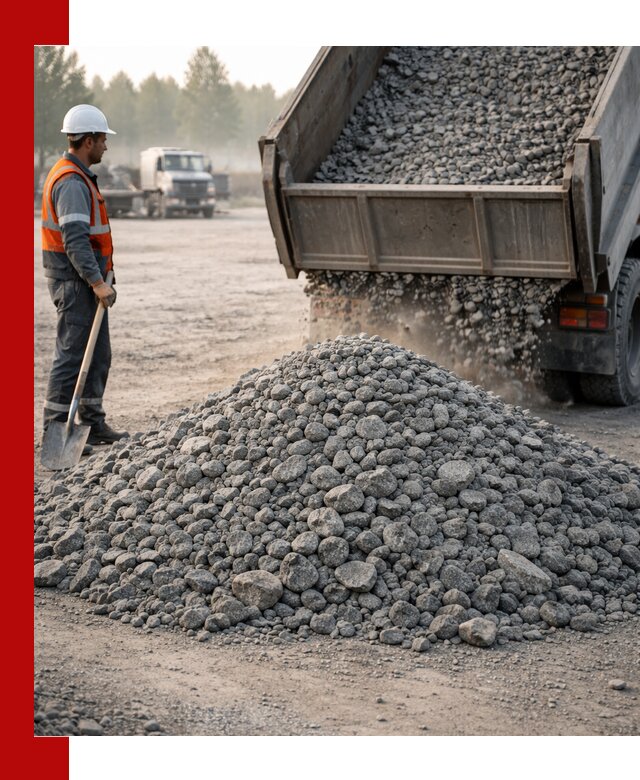 Гранитный щебень фракции 100–201 для строительства в Снежинске