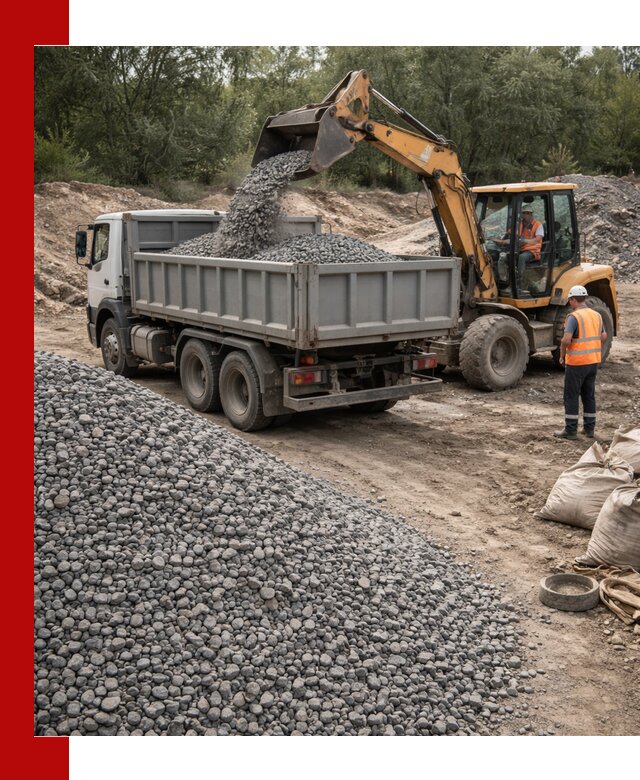 Доставка гравийного щебня в Снежинске оптом и в розницу