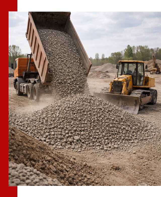 Доставка гравийного щебня фракции 40-70 в Снежинске