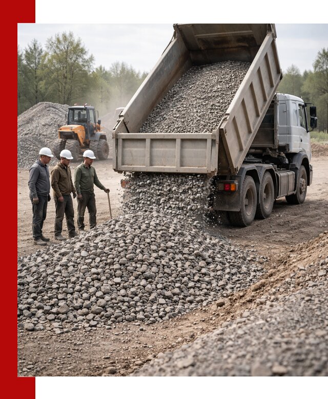 Доставка гравийного щебня фракции 70-120 в Снежинске