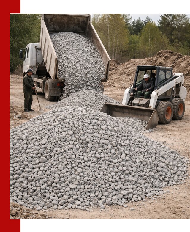 Доставка доломитового щебня в Снежинске напрямую от карьера