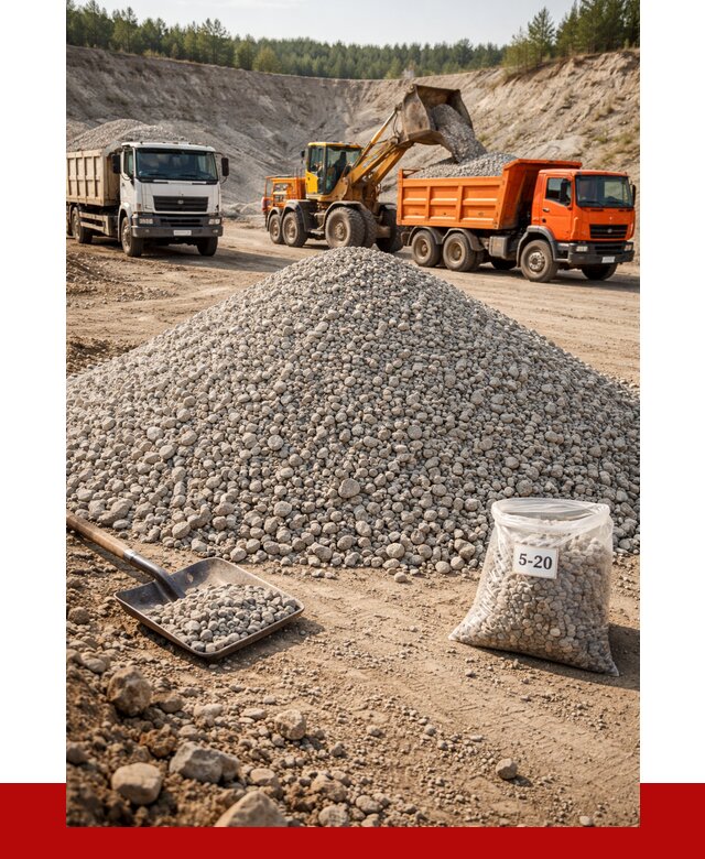 Доломитовый щебень фр. 5-20 в Снежинске от 4365 р. | ПРОНЕРУДСнж