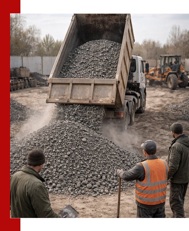 Доставка шлакового щебня в удобные сроки по выгодной цене в Снежинске