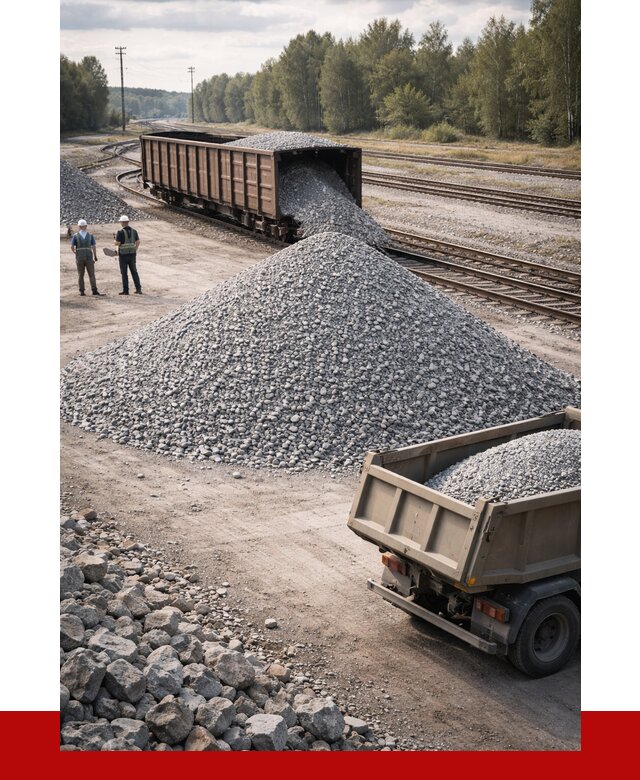 Железнодорожный щебень 20-60 в Снежинске от 1767 р. | ПРОНЕРУДСнж