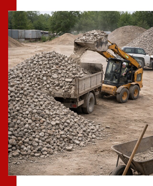 Доставка вторичного щебня в Снежинске для строительных работ