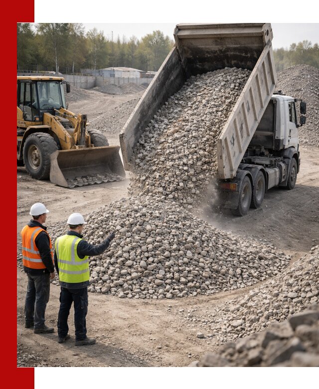 Вторичный щебень фракция 40–70 доставка в Снежинске