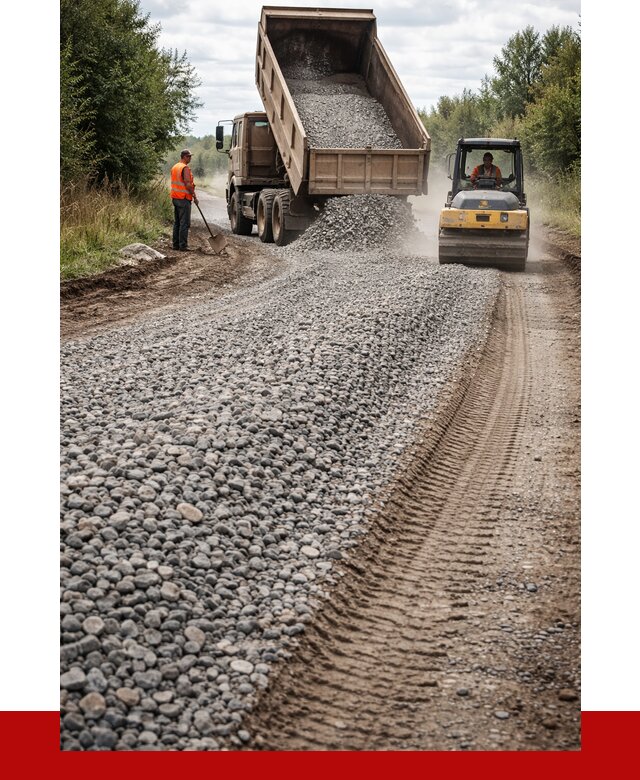 Щебень для отсыпки дороги в Снежинске от 2806 р. ПРОНЕРУДСнж