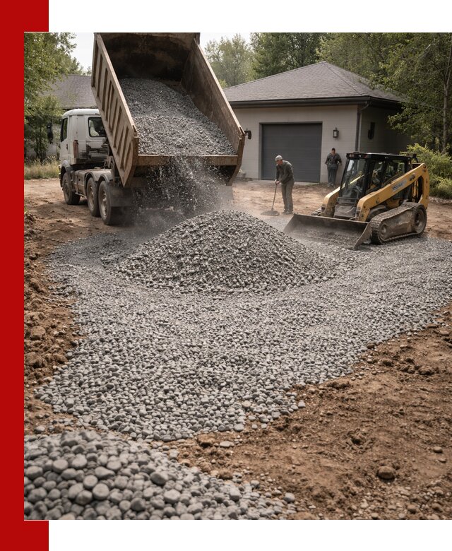 Щебень для парковки в Снежинске: доставка и укладка качественного материала