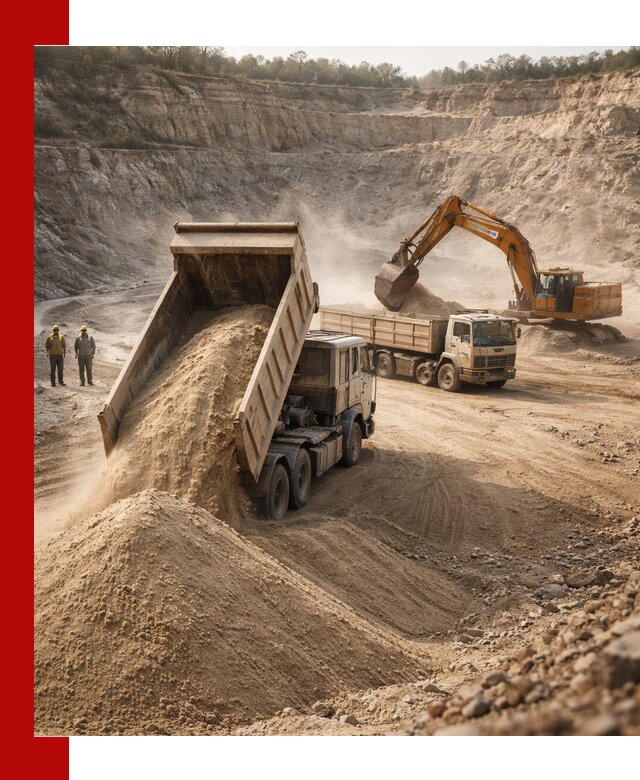 Карьерный песок навалом с доставкой в Снежинске