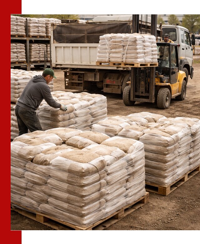Карьерный песок в мешках с доставкой в Снежинске