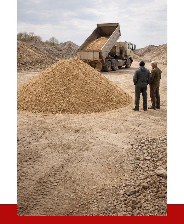 Карьерный песок крупнозернистый в Снежинске от 8833 р | ПРОНЕРУДСнж