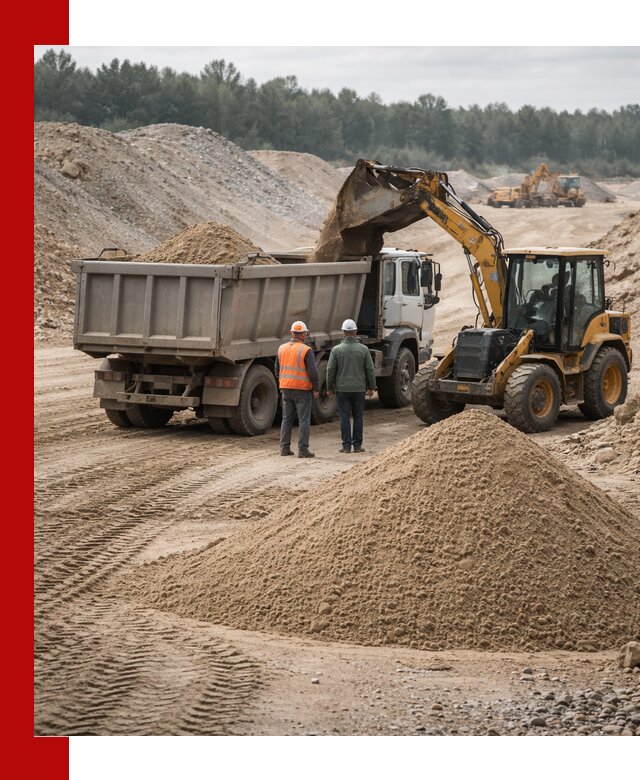 Карьерный среднезернистый песок с доставкой в Снежинске