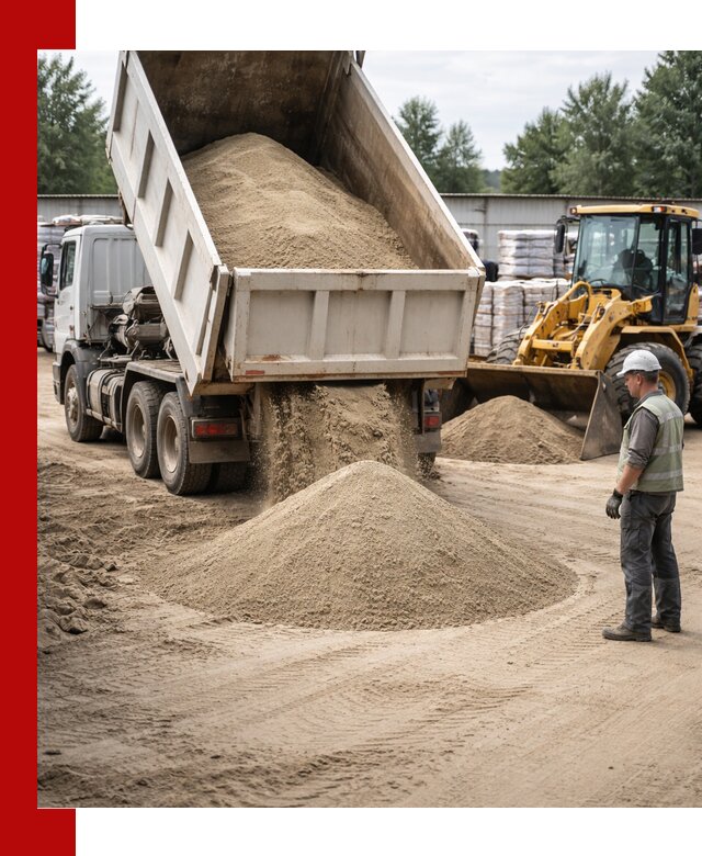 Поставка и доставка песка для бетона в Снежинске