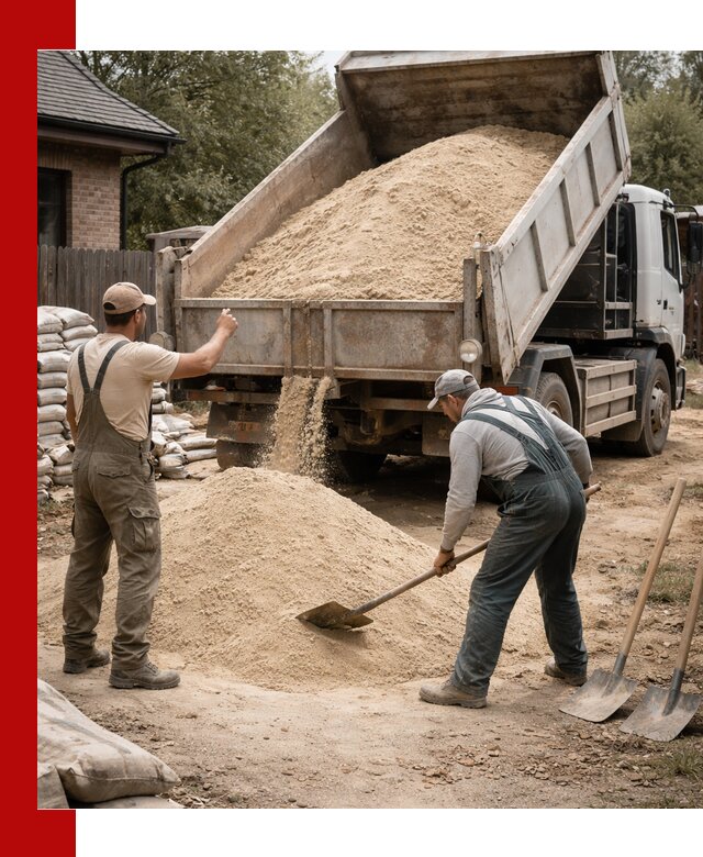 Песок для штукатурки с доставкой в Снежинске качественный и чистый