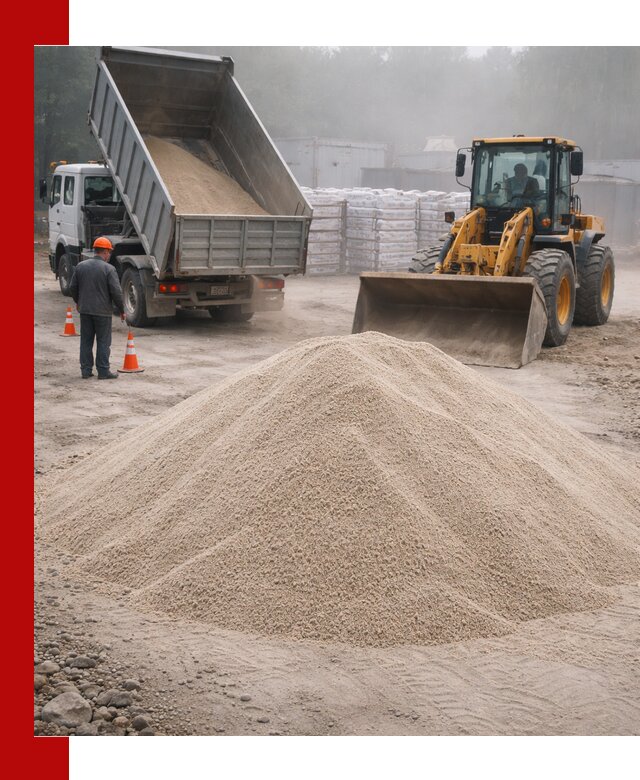 Кварцевый песок фракция 0–8 для стройработ в Снежинске