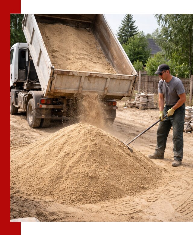 Доставка сухого песка самосвалами в Снежинске