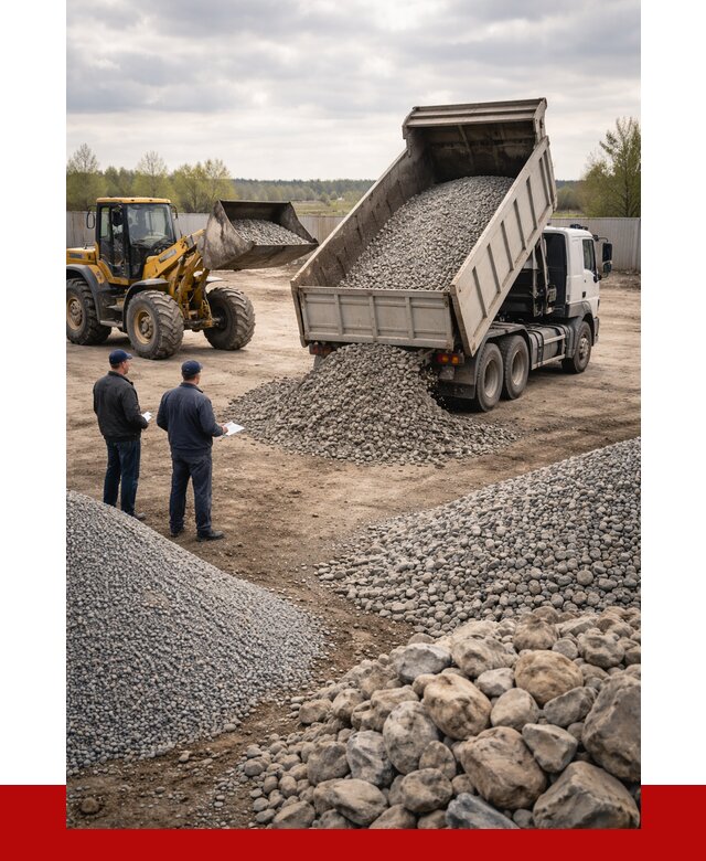 Гравий и камень с доставкой в Снежинске от 4365 р. - ПРОНЕРУДСнж