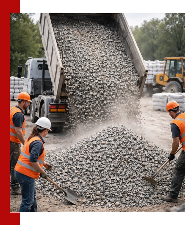 Доставка гравия и камня в Снежинске оптом и в розницу