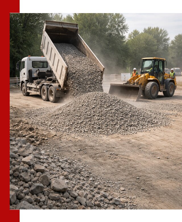 Гравий фракция 5–20 доставка в Снежинске оптом и в розницу