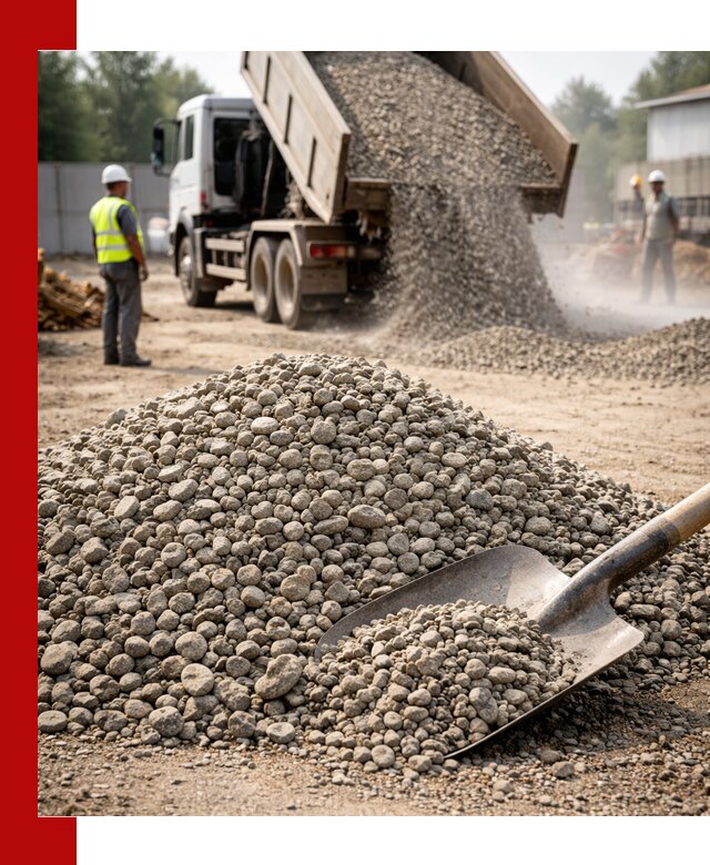 Доставка гравия фракции 20-40 в Снежинске с самосвалами