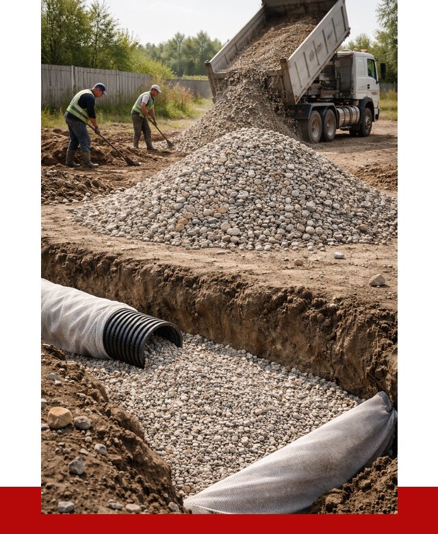 Гравий для дренажа в Снежинске от 2286 р., доставка ПРОНЕРУДСнж