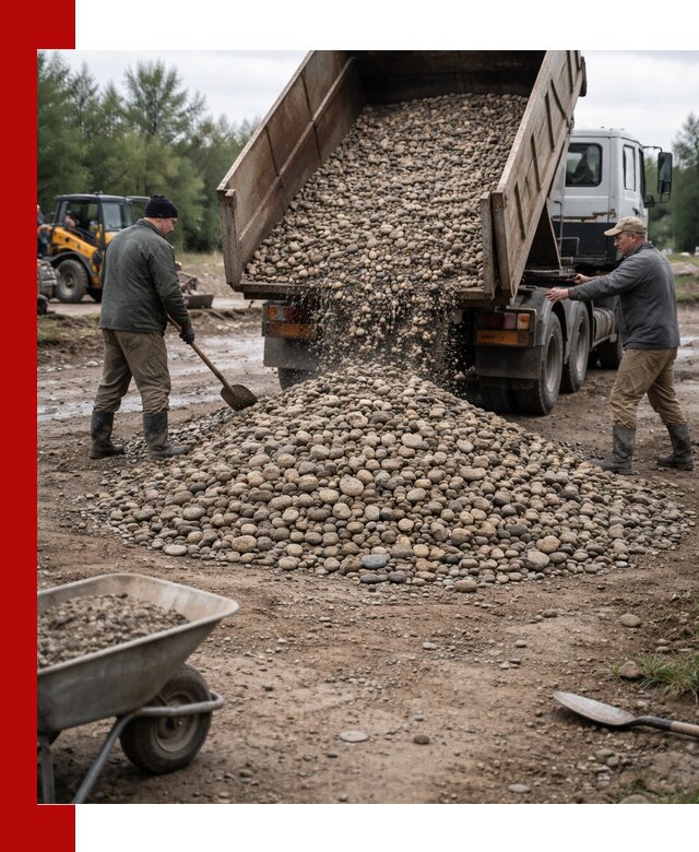 Доставка гальки речной оптом и в розницу в Снежинске