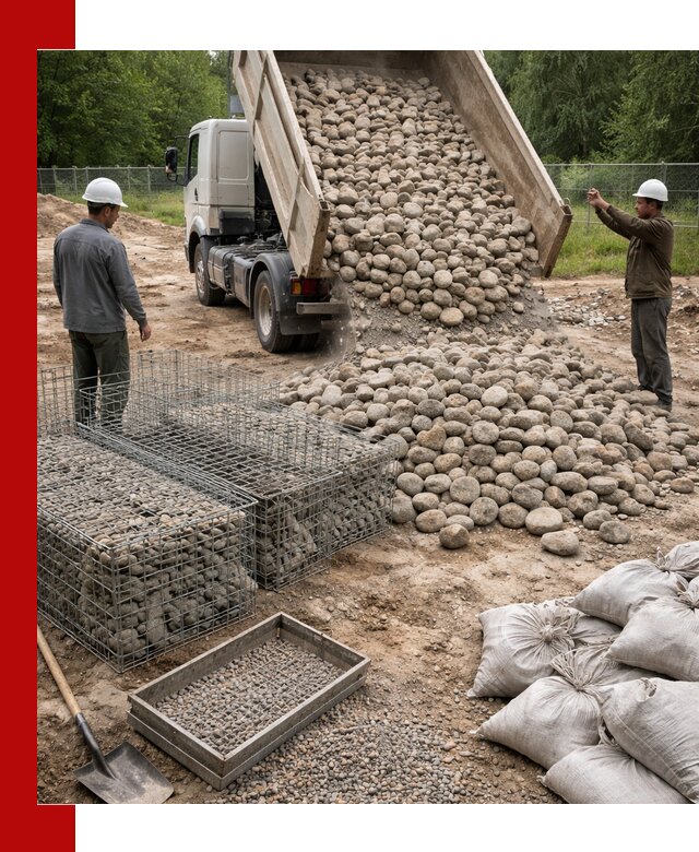 Камень для габионов фракция 70–151 в Снежинске