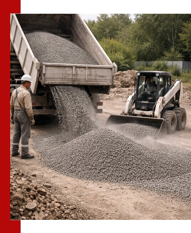 Доставка гравийного отсева 0-5 в Снежинске оптом и в розницу