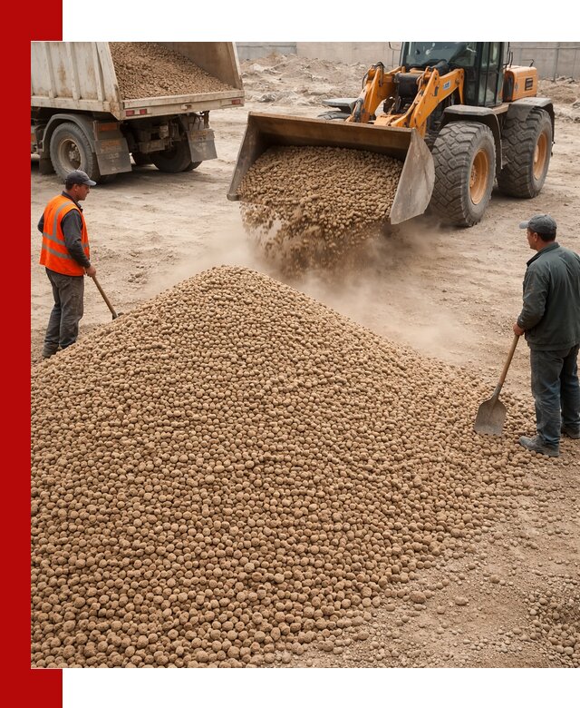 Керамзит фракция 10-20 с доставкой в Снежинске