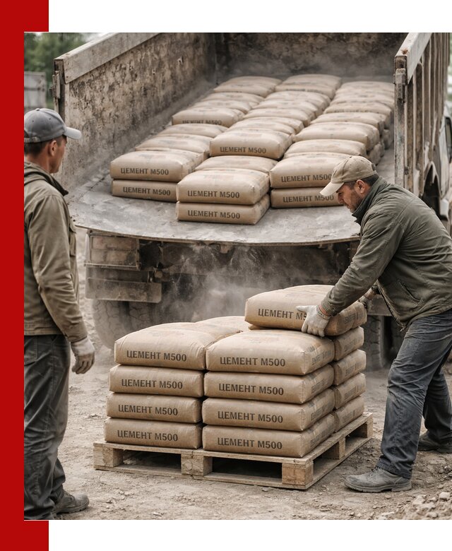 Цемент М500 с доставкой самосвалом в Снежинске