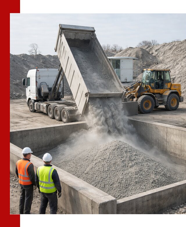 Доставка цемента навалом в Снежинске крупными партиями