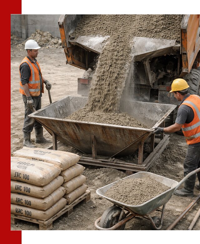 Доставка цементно-песчаной смеси М100 в Снежинске