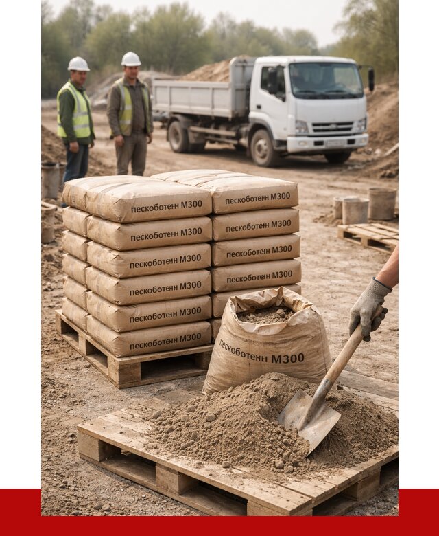 Пескобетон М300 в Снежинске с доставкой от 4832 р. за куб | ПРОНЕРУДСнж