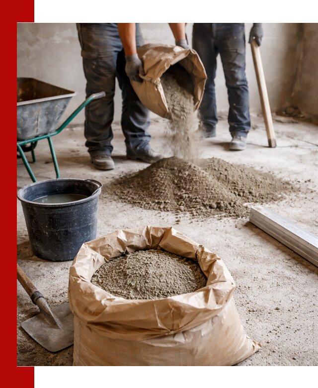 Доставка сухой смеси для стяжки в Снежинске