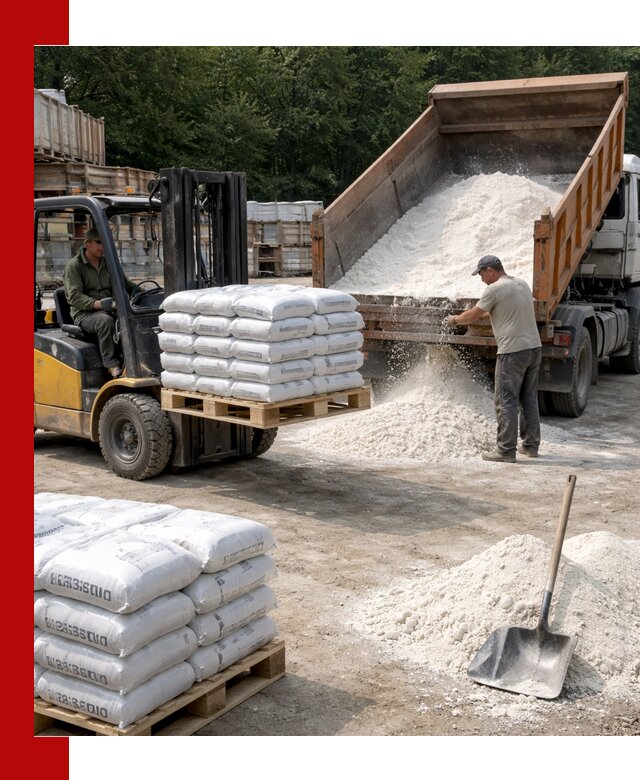 Доставка строительной извести оптом и в розницу в Снежинске