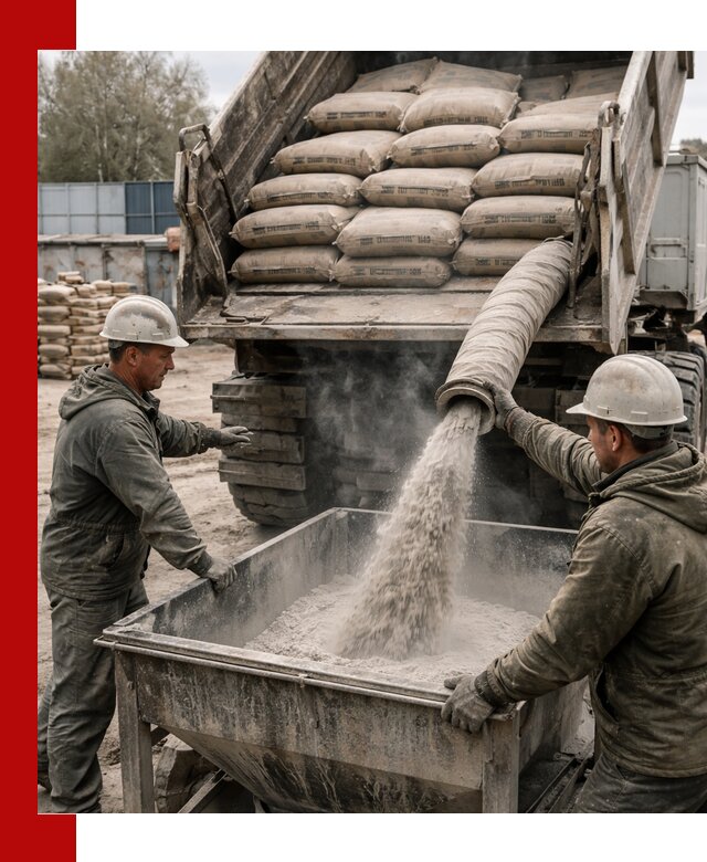 Доставка цемента М400 в Снежинске оптом и в розницу