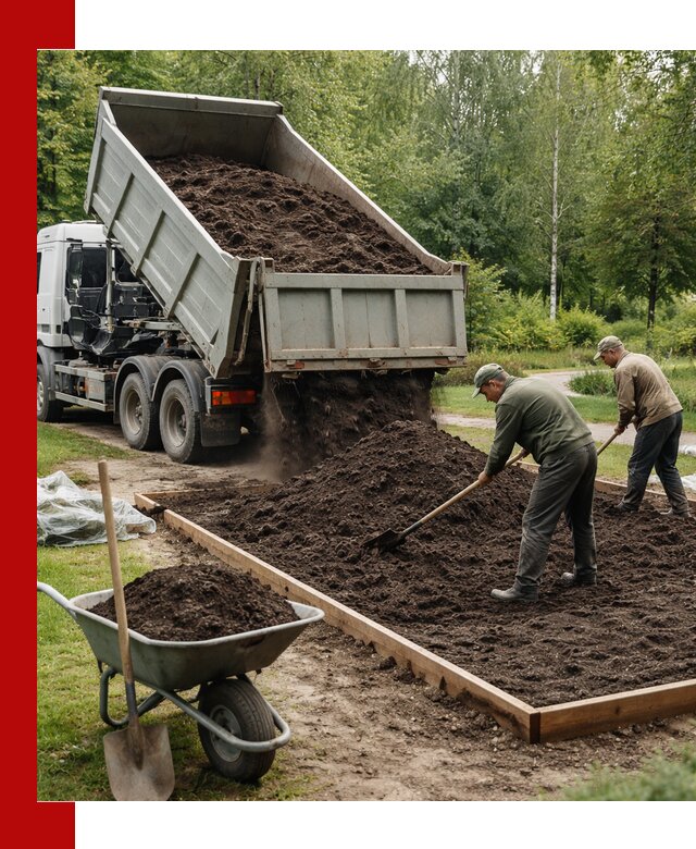 Доставка грунта для озеленения и благоустройства в Снежинске