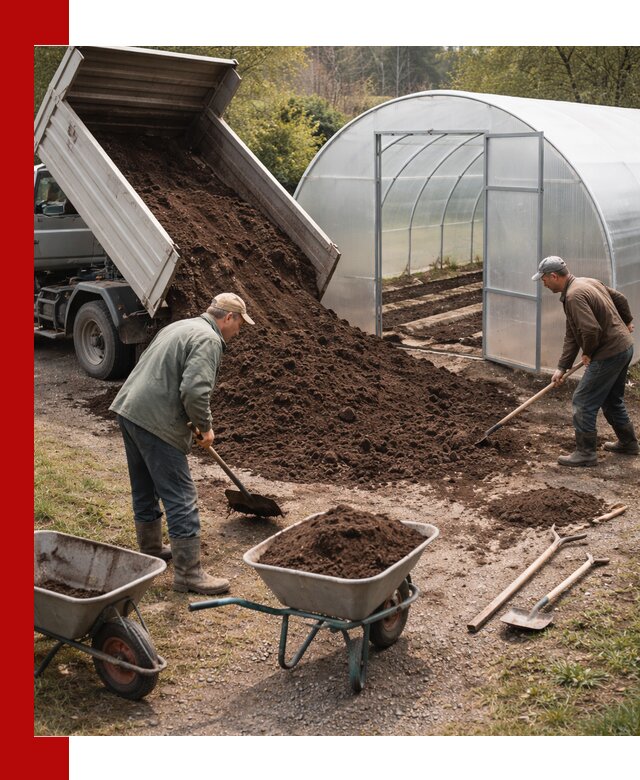 Грунт для теплицы с доставкой в Снежинске — плодородный субстрат под растения