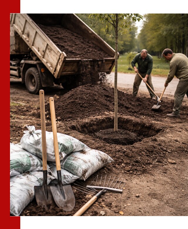 Грунт для посадки деревьев в Снежинске — доставка и подготовка почвы