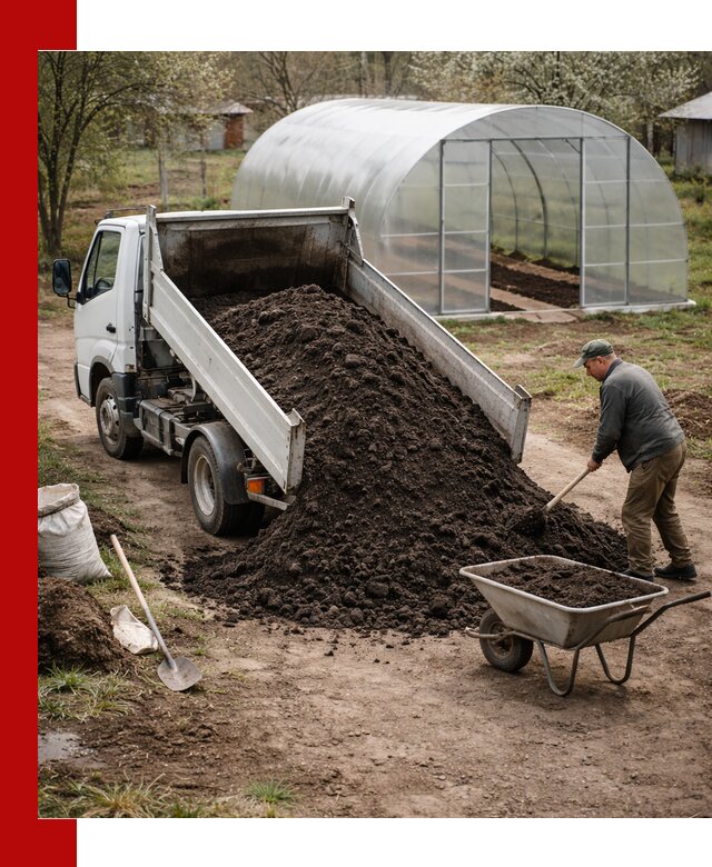 Чернозем для теплицы с доставкой в Снежинске
