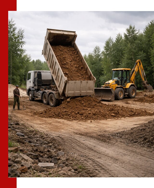 Доставка суглинка самосвалами в Снежинске подсыпка и планировка