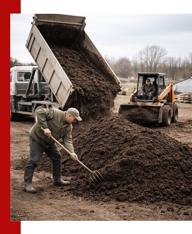 Доставка и продажа перегноя в Снежинске быстро и дешево