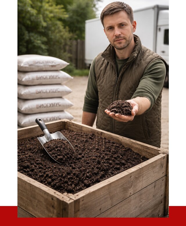 Купить биогумус в Снежинске с доставкой от 8833 р. за куб | ПРОНЕРУДСнж