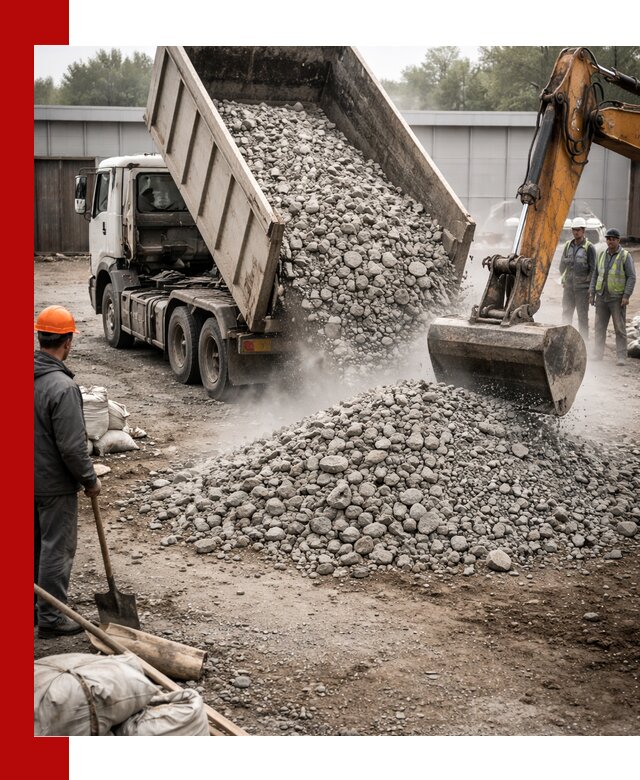 Доставка дробленого бетона в Снежинске оптом и в розницу