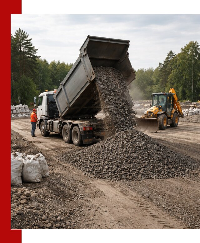 Доставка дробленого асфальта в Снежинске для дорожных работ