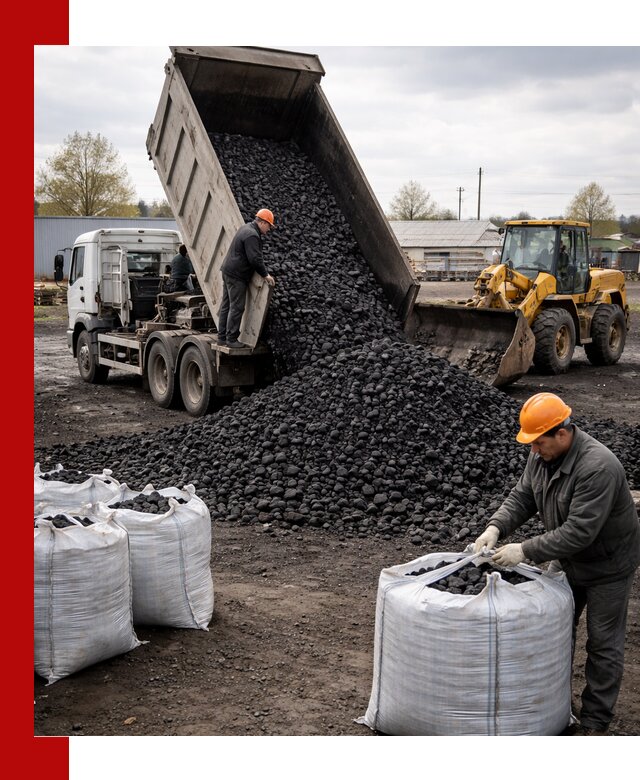 Доставка каменного угля в Снежинске оптом и в розницу
