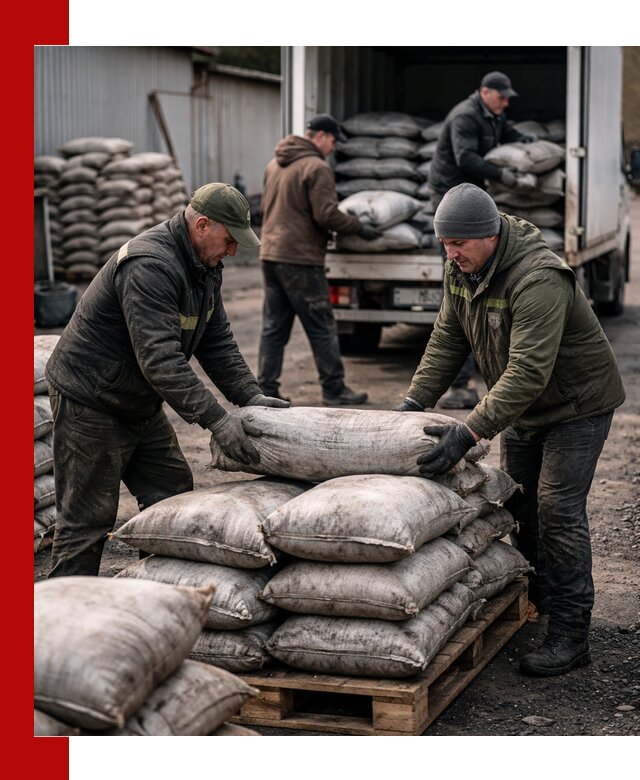 Доставка угля в мешках по выгодным ценам в Снежинске