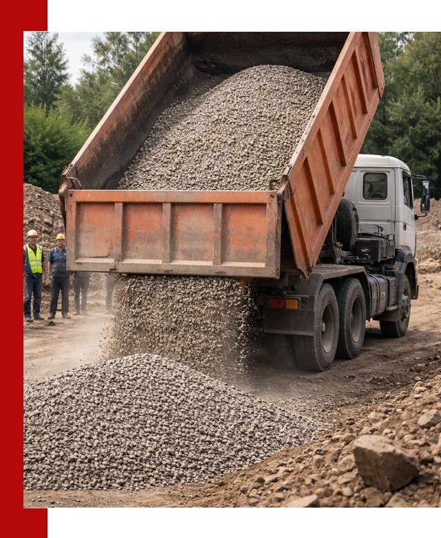 Доставка сыпучих материалов самосвалом в Снежинске быстро и надежно