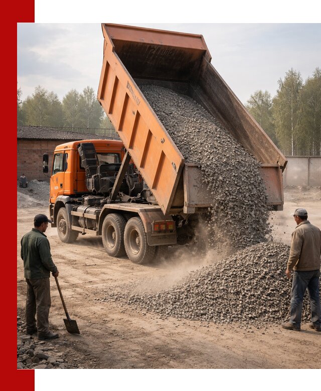 Доставка самосвалом 20 м3 в Снежинске быстро и надежно