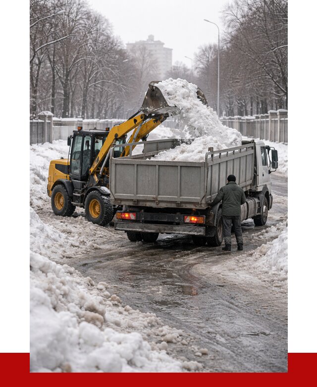 Вывоз снега с погрузкой в Снежинске от 3637 р. ПРОНЕРУДСнж